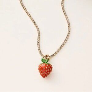 NWT Kate Spade x Target Strawberry Necklace